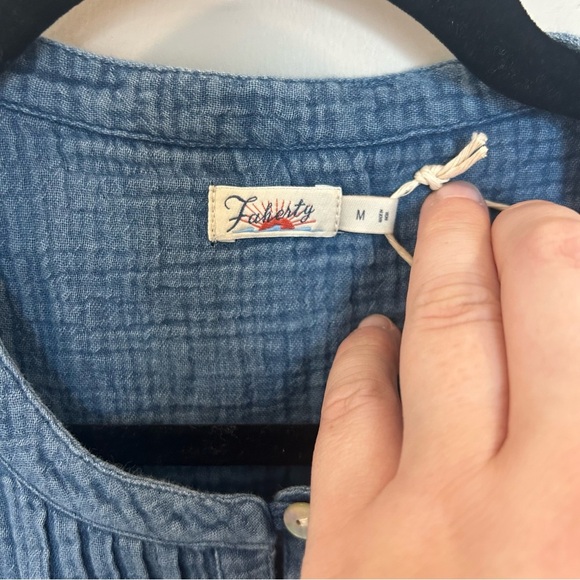 Faherty Isha Dress, Indigo, Medium - Picture 8 of 8